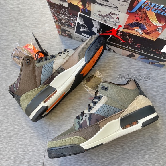Air Jordan 3 Retro 🐗Patchwork Camo - Picture 2 of 4